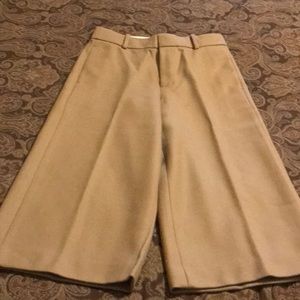 J.Crew Collection Tan Wool Culottes size 4 nwot
